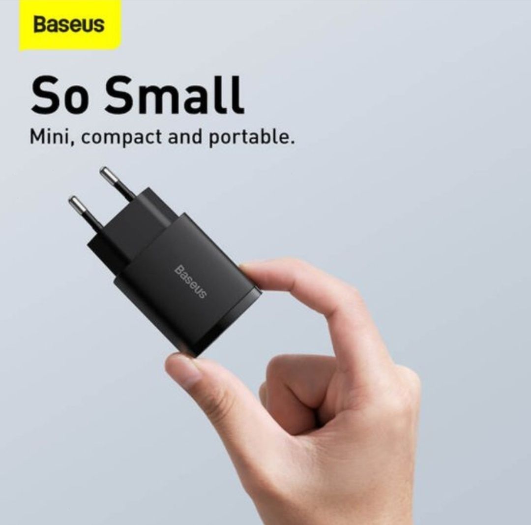 Подарок зарядное устройство быстрая зарядка 2 usb Baseus