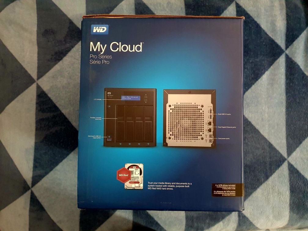 Nowy Serwer Plików NAS WD My Cloud Pro PR4100 56TB WD RED 56 TB 4X14TB