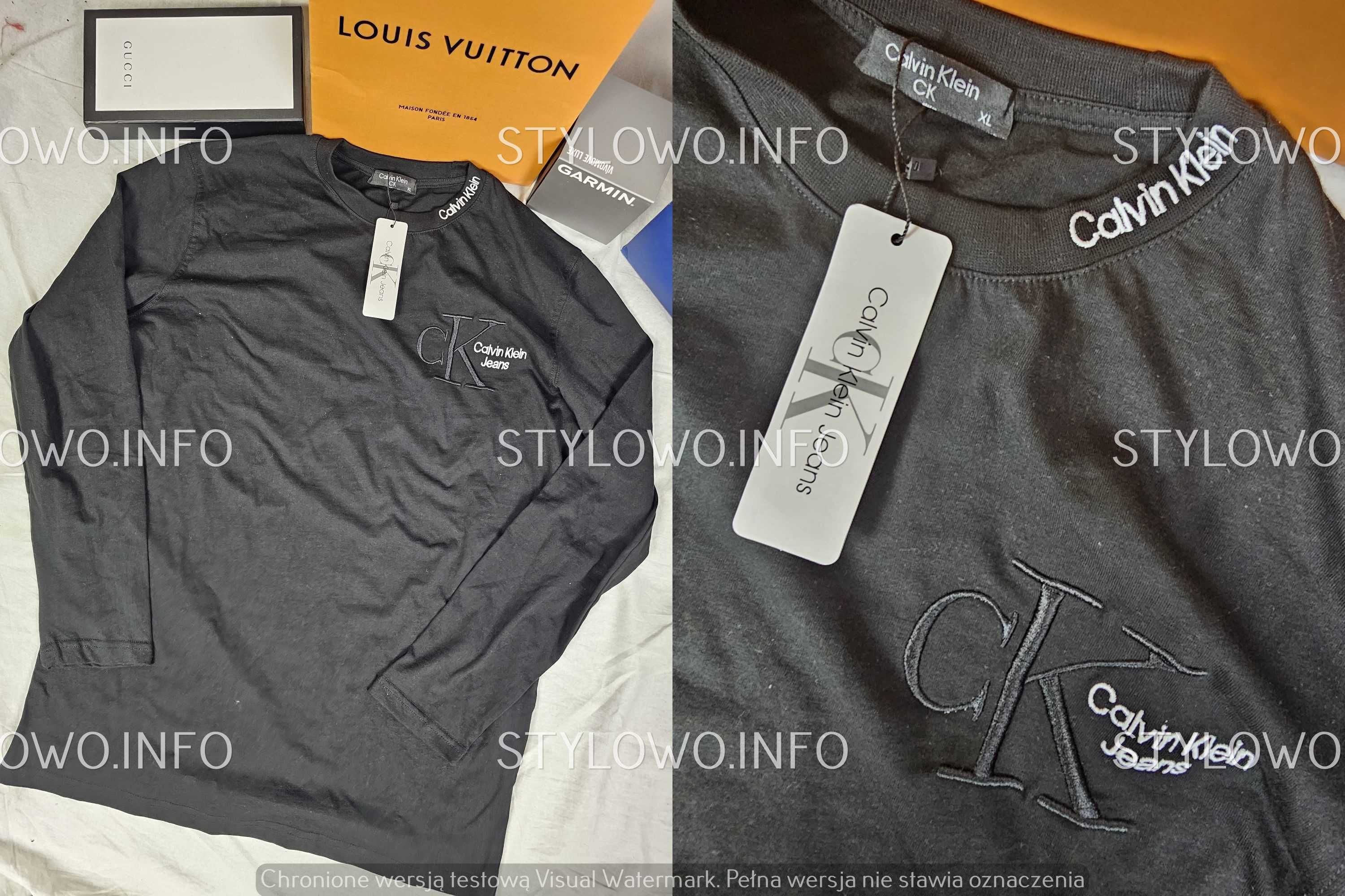 Longsleeve ralph calvin klein armani wyszywane boss hit premium