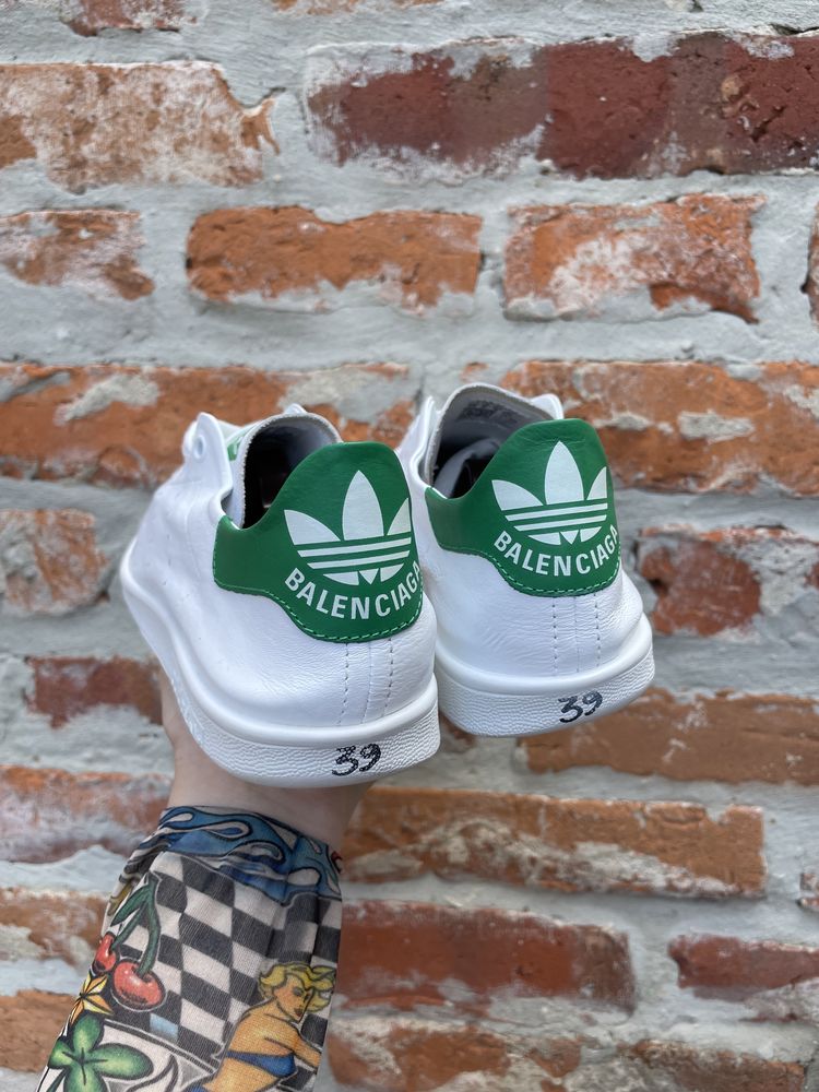 Balenciaga x adidas stan smith white women’s жіночі кросовки оригінал
