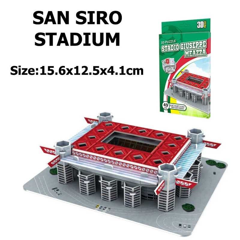 Mini Stadion Puzzle 3D Model - San Siro AC Milan Inter Mediolan