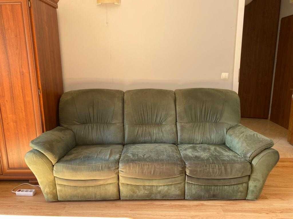 Sofa kanapa z rozkładanymi podnóżkami