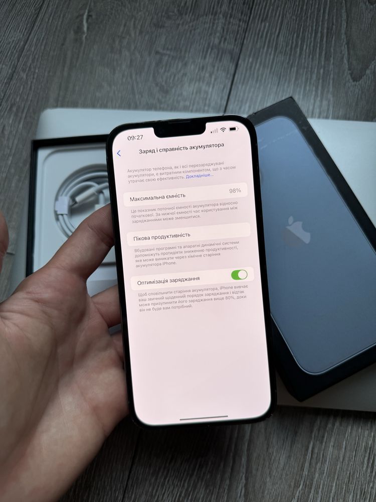 iphone 13 pro max 256gb 98% акб офіційний Neverlock