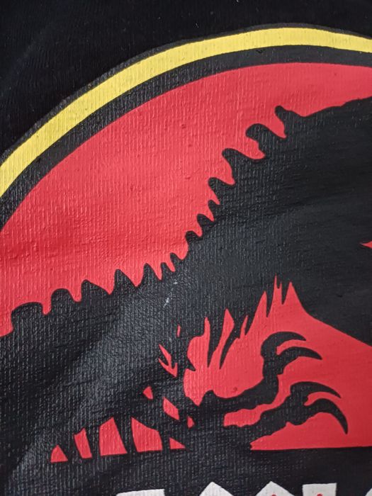 Chłopięca czarna bluza 158cm jurassic park z dinozaurem wygodna ciepła