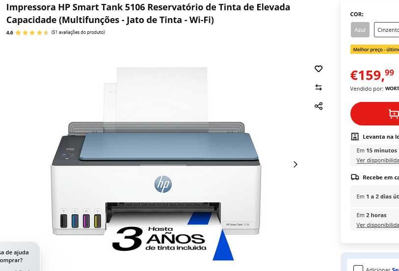 Impressora HP Smart Tank