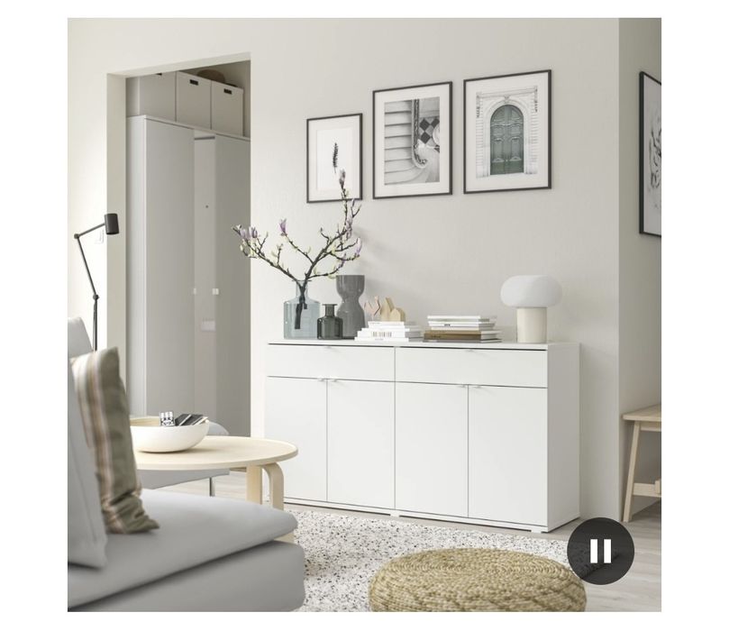 IKEA VIHALS kredens biały 140x37x75cm