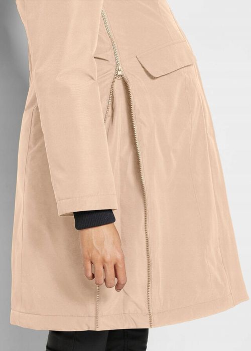 B.P.C kurtka ciążowa długa z panelem i futerkiem 52.