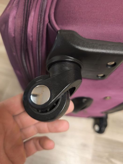 Чемодан гигант для путешествий, чемодан на колесах з тканини фірмовий