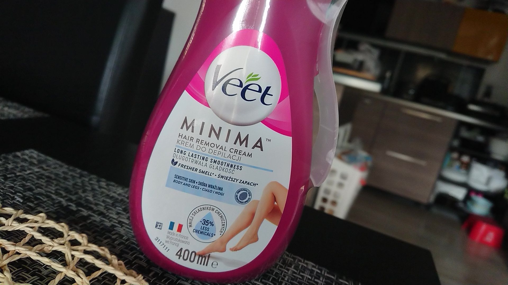VEET Krem do Depilacji dla Skóry Wrażliwej 400ml KOJĄCY świeży zapach
