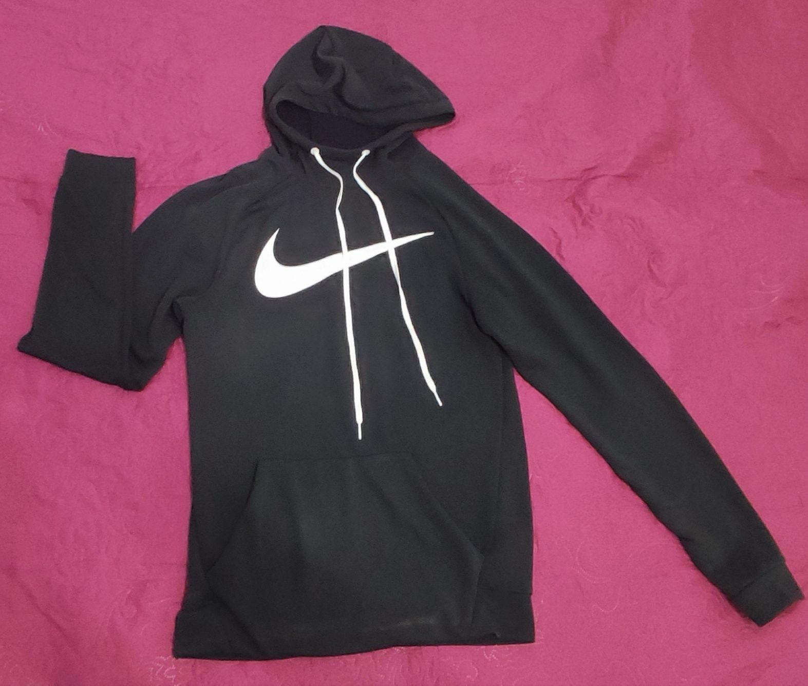 Bluza Nike Dri-Fit czarna damska kaptur kangurka S M L 36 38 40 sport