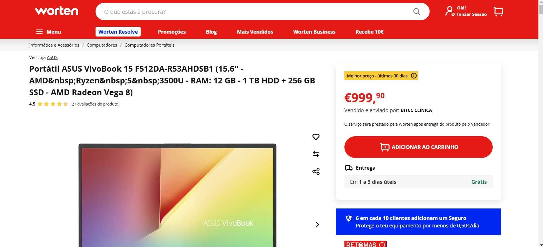 Portátil ASUS VivoBook 15 F512DA-R53AHDSB1