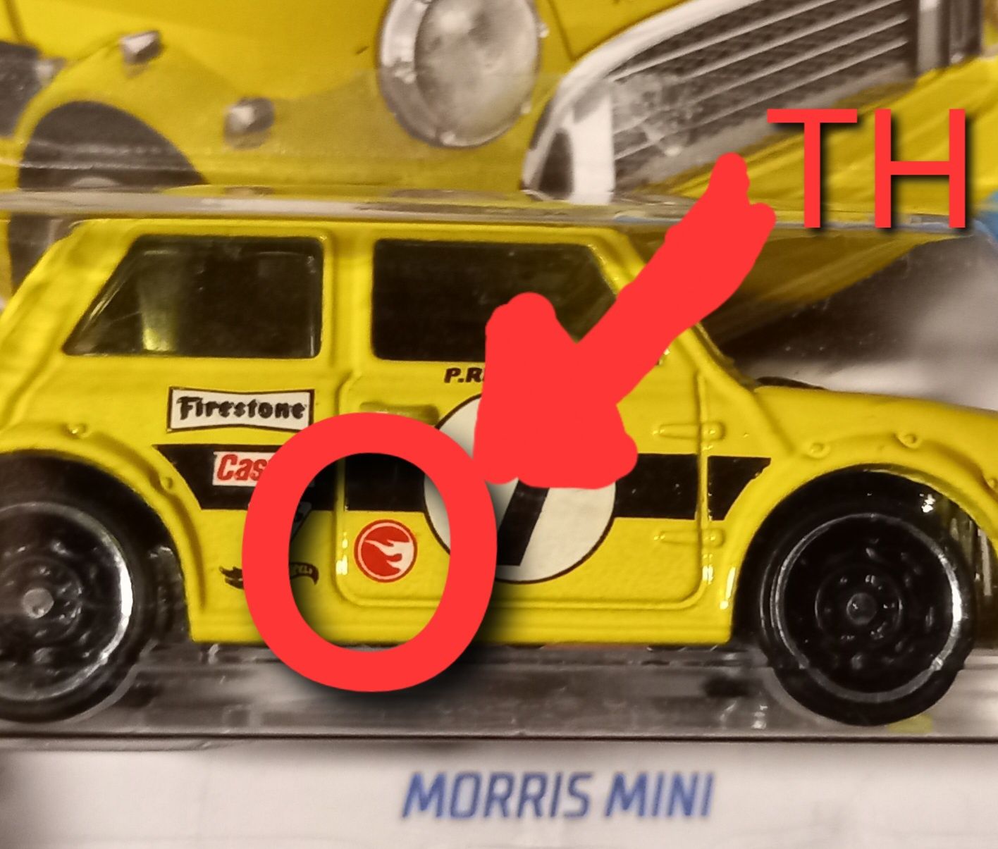 Morris mini TH hot wheels