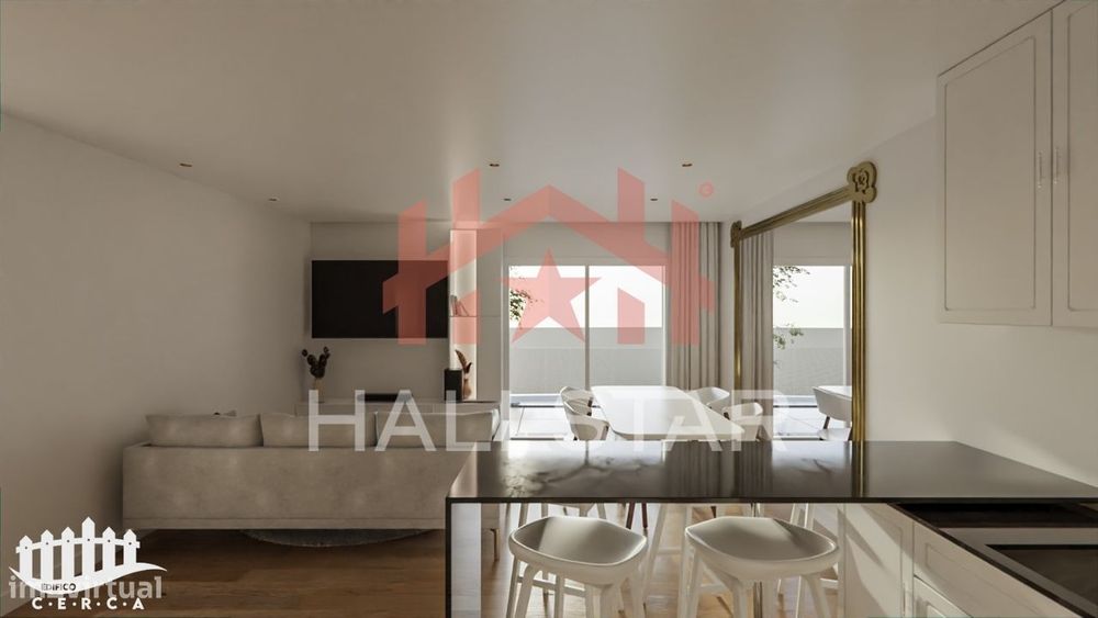 Apartamento T1 + T0 / Varanda com Churrasqueira / Boa Vista