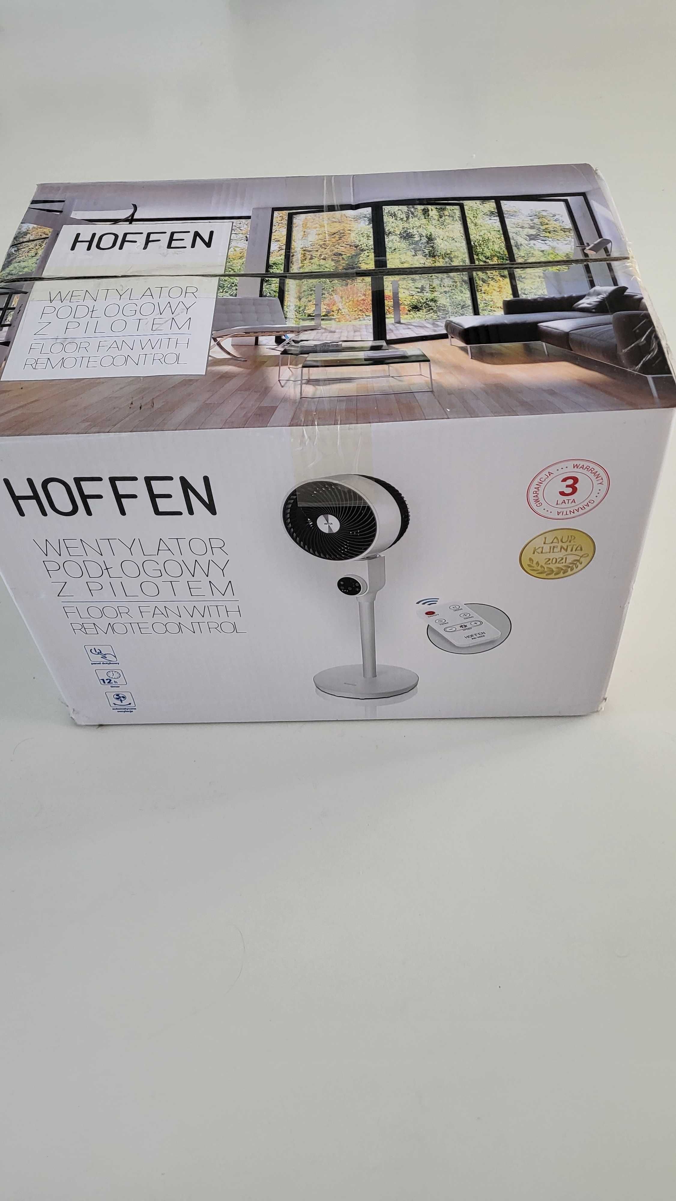 Wentylator podlogowy z pilotem marki HOFFEN