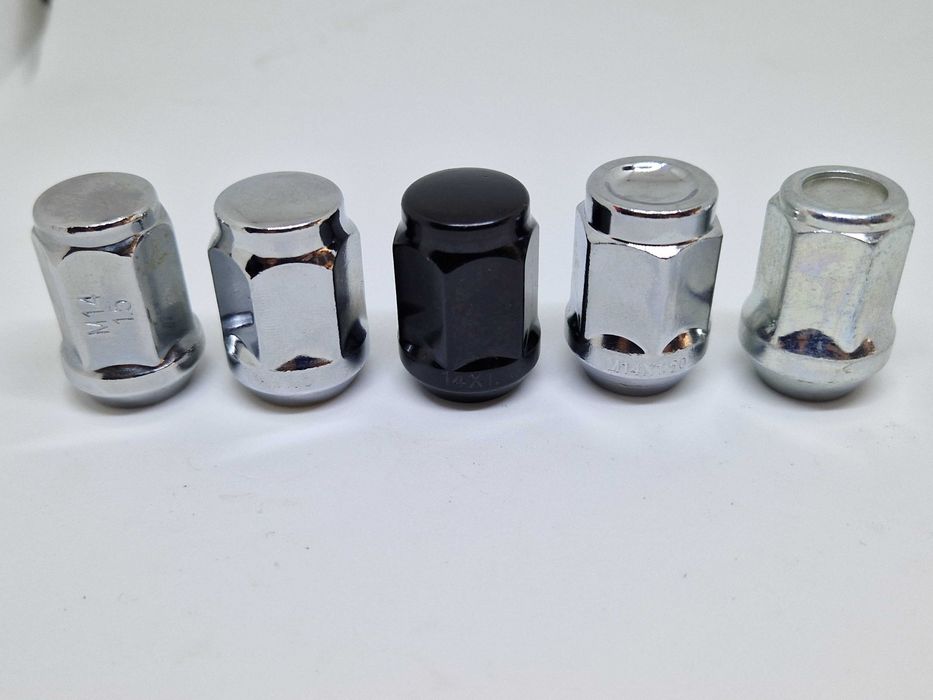 Гайка колісна закрита 14x1.5 конус хром/цинк на всі марки автомобілів