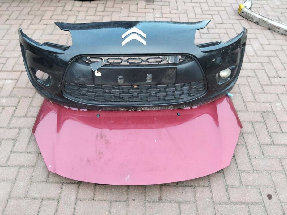 Citroen C3 II zderzak przód kompletny kod lakieru KTP CZĘŚCI inne różn