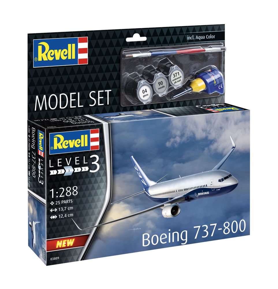 MODEL do sklejania  SET 03809  Revell 63809 samolot BOEING 737-800