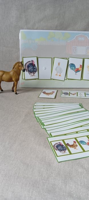 Układanka lewopolkulowa zwierzęta gospodarskie farma