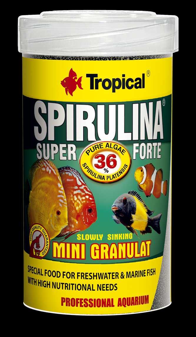 TROPICAL  Pokarm roślinny dla ryb Super Spirulina Forte Mini  56g