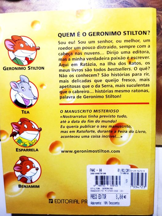 Lote 8 Livros G.STILTON, novos