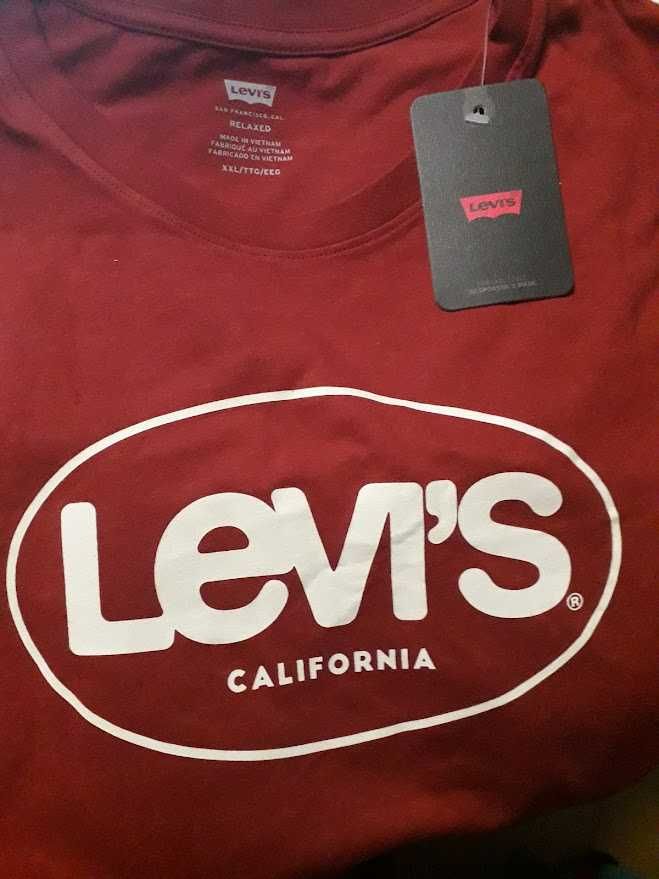 T-shirt de algodão Levis®  Vermelho XXL, nova a estrear