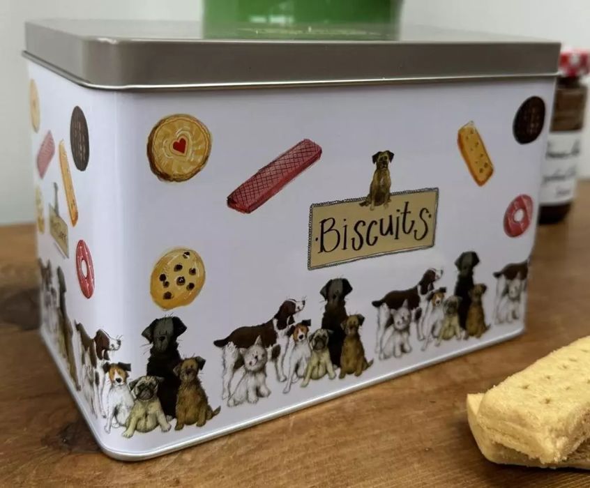 Puszka na ciastka 6 psów. Alex Clark