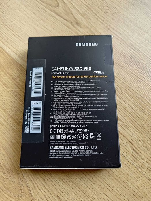 Samsung 980 1TB PCIe 3.0 NVMe M.2 SSD