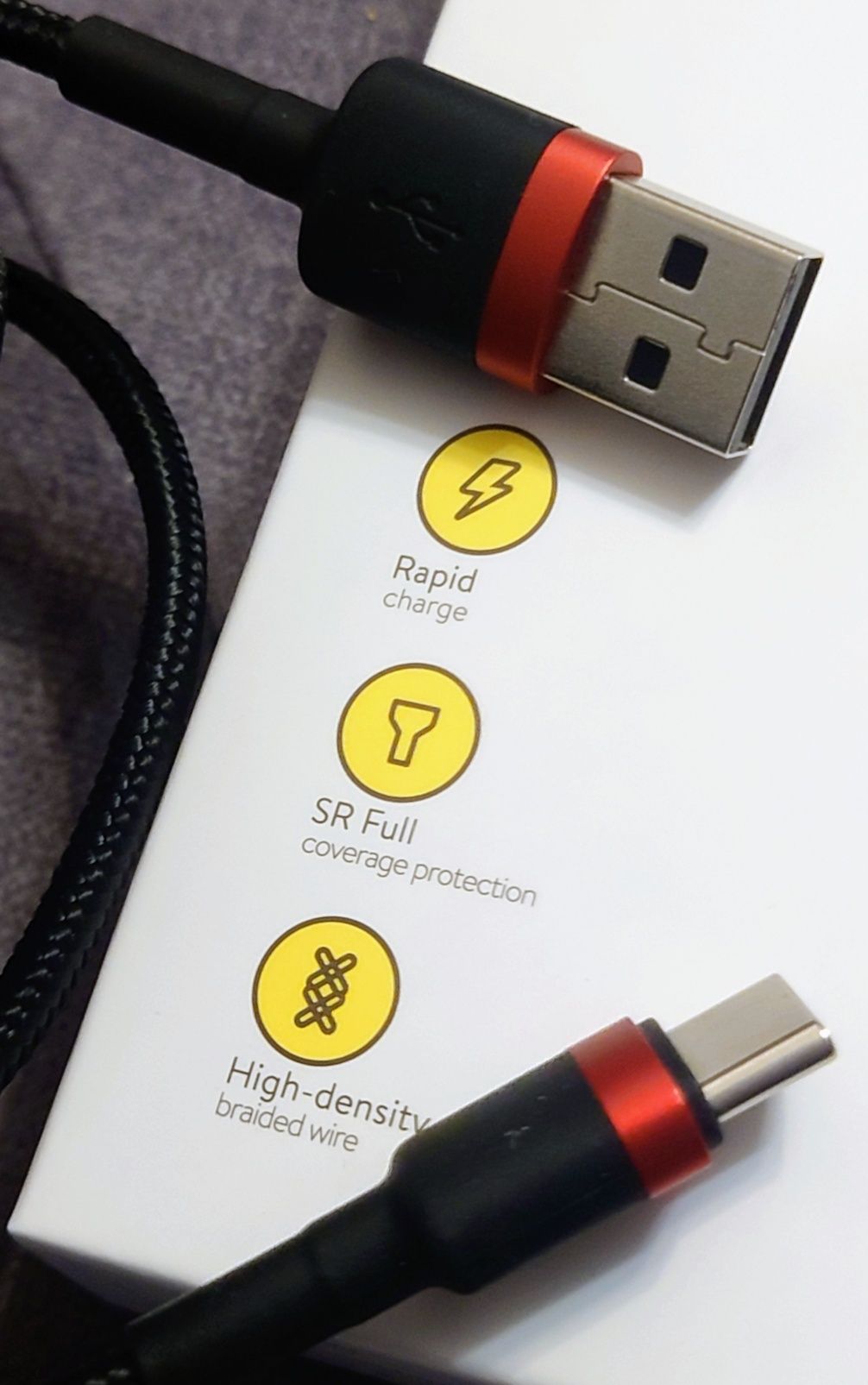 Kabel BASEUS KABEL USB-C TYP C Quick Charge 3.0 2A 200cm