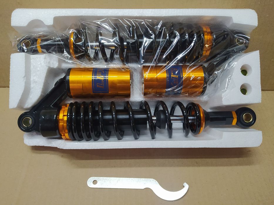 Амортизаторы задние мото, 335/340/355mm (газомаслянные)