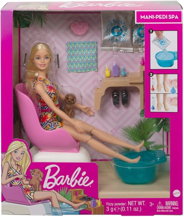 Кукла Барби набор Салон маникюр и педикюр Barbie Mani-Pedi Spa