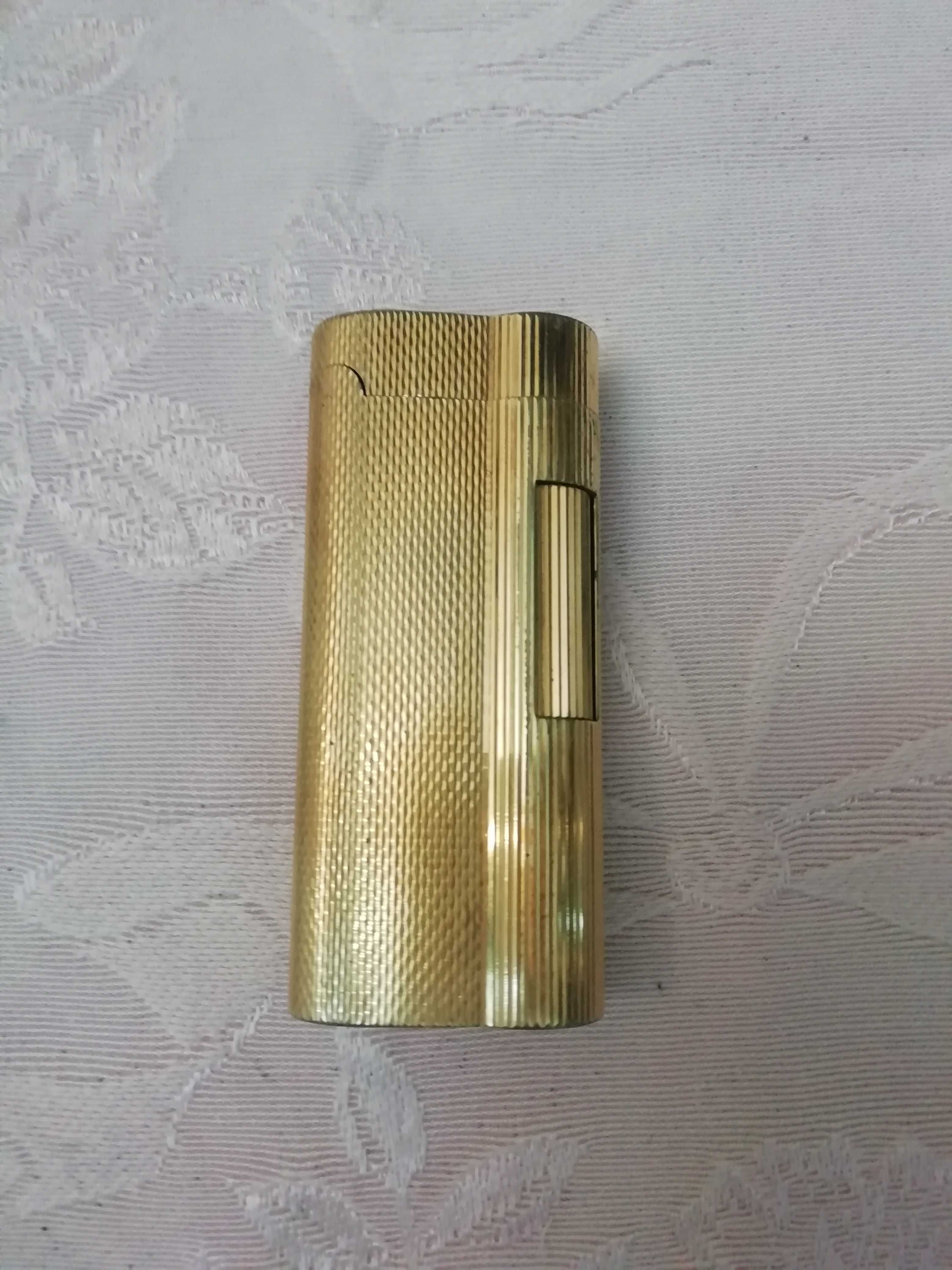 Isqueiro Dunhill S Type "Rollagas" - 20 Microns Ouro com caixa