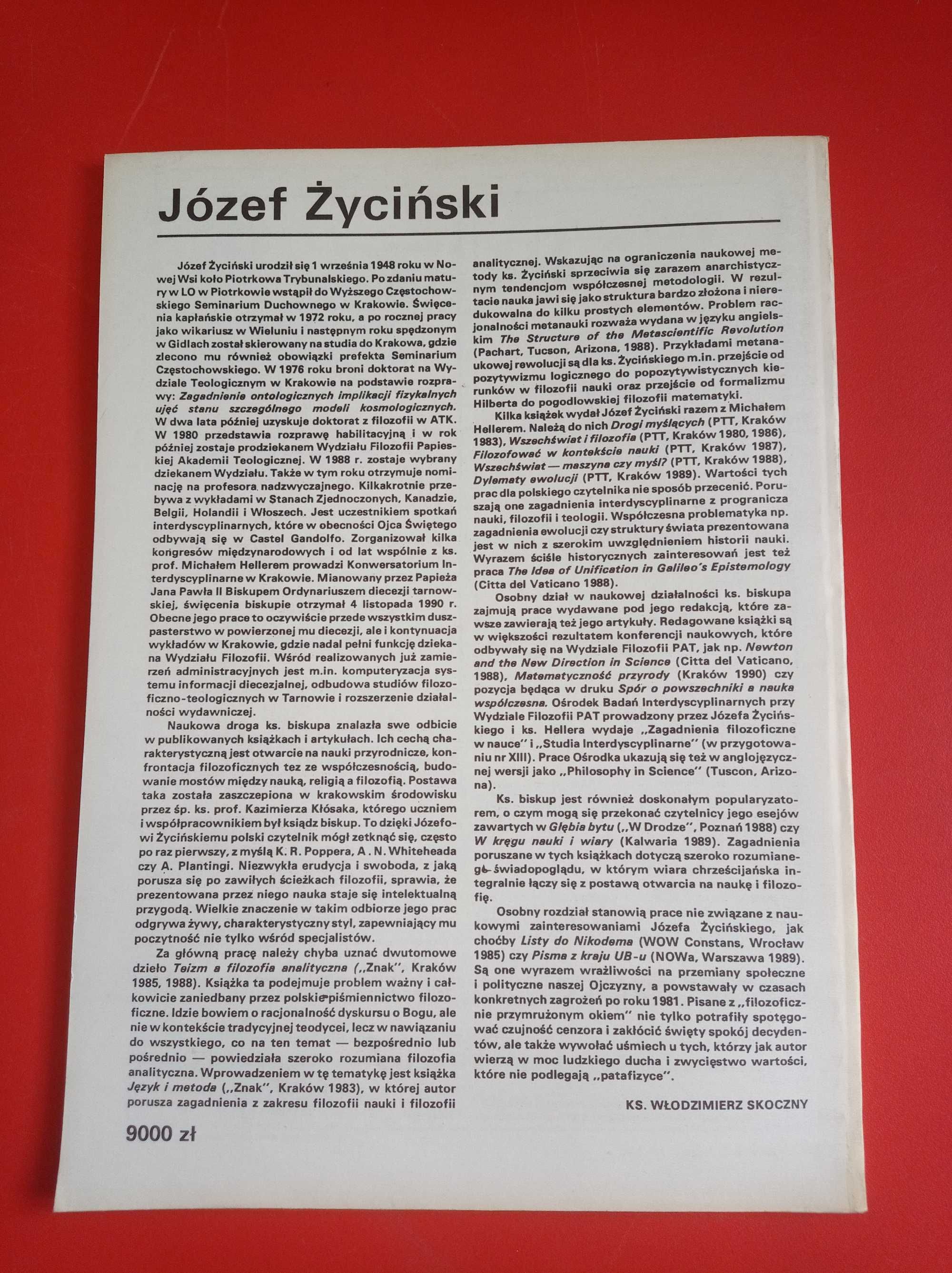 Nowe książki, nr 4, czerwiec 1991, Józef Życiński