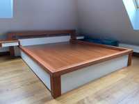 Łóżko do sypialni drewniane