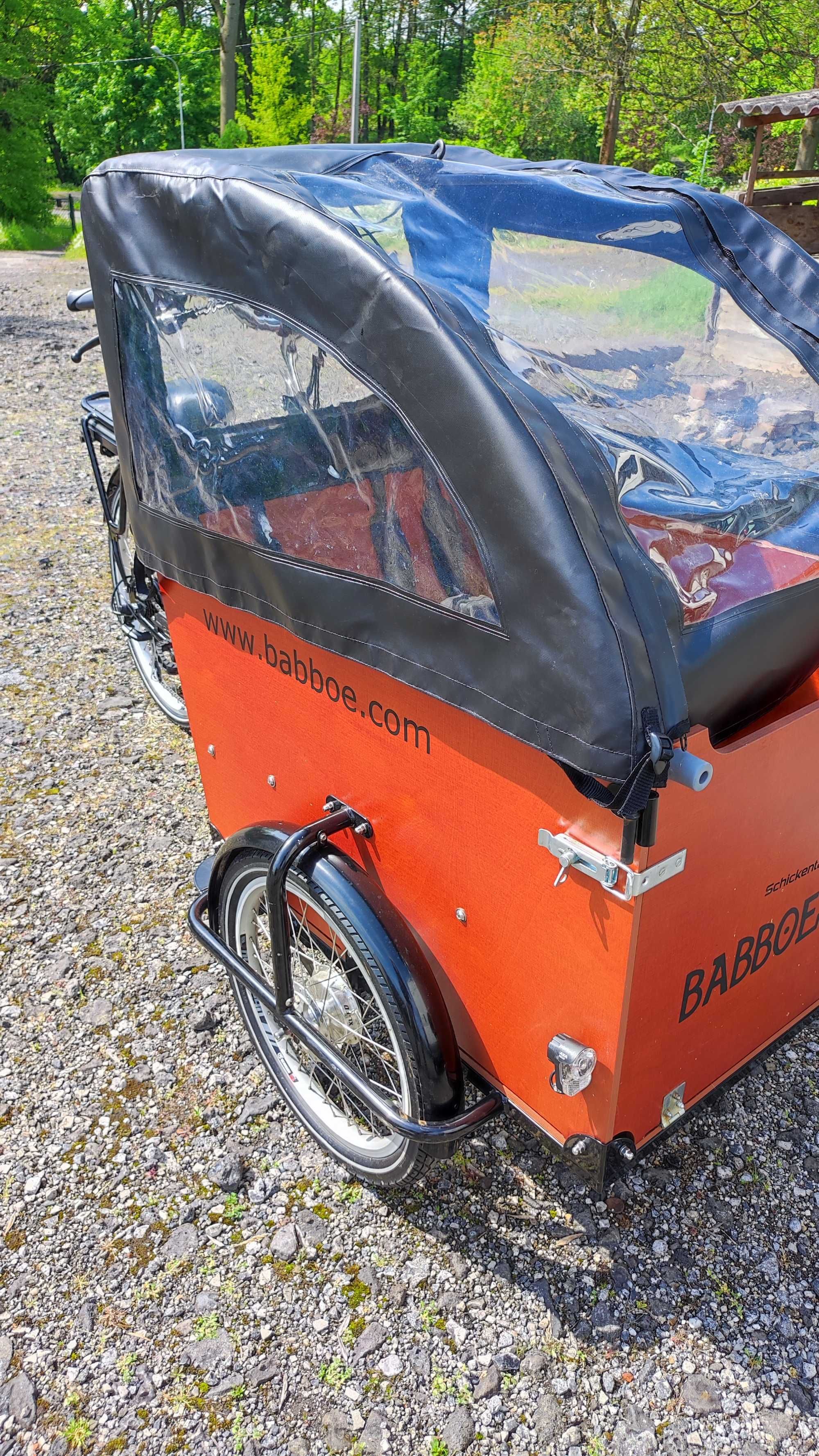 CARGO rower elektryczny BABBOE daszek, trójkołowy