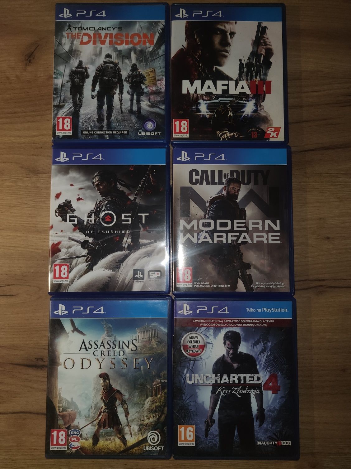 Ps4 gry Assassin's Call of duty Mafia The Division Uncharted Ghost
