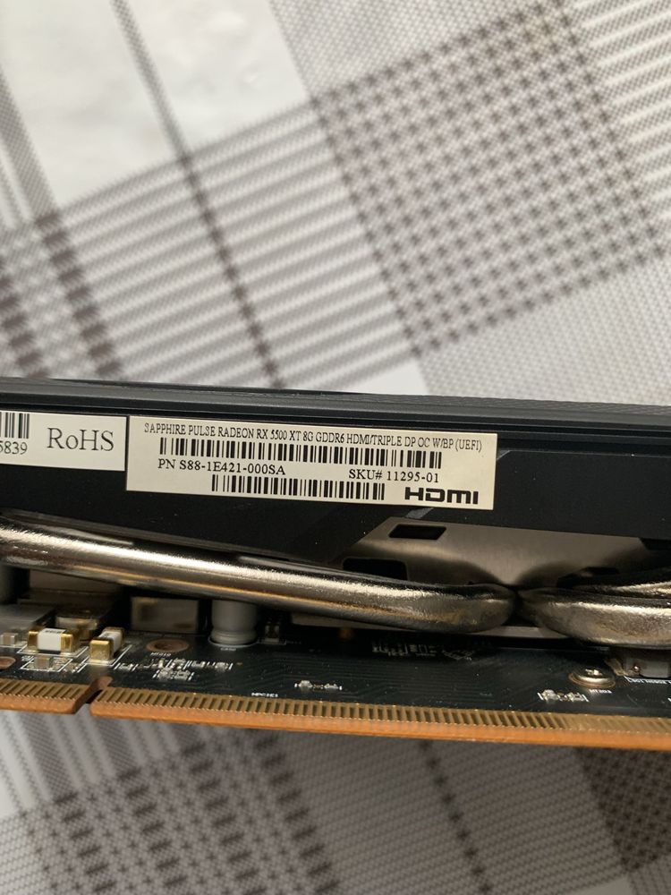 Rx 5500xt 8gb в хорошому стані СРОЧНО!!!