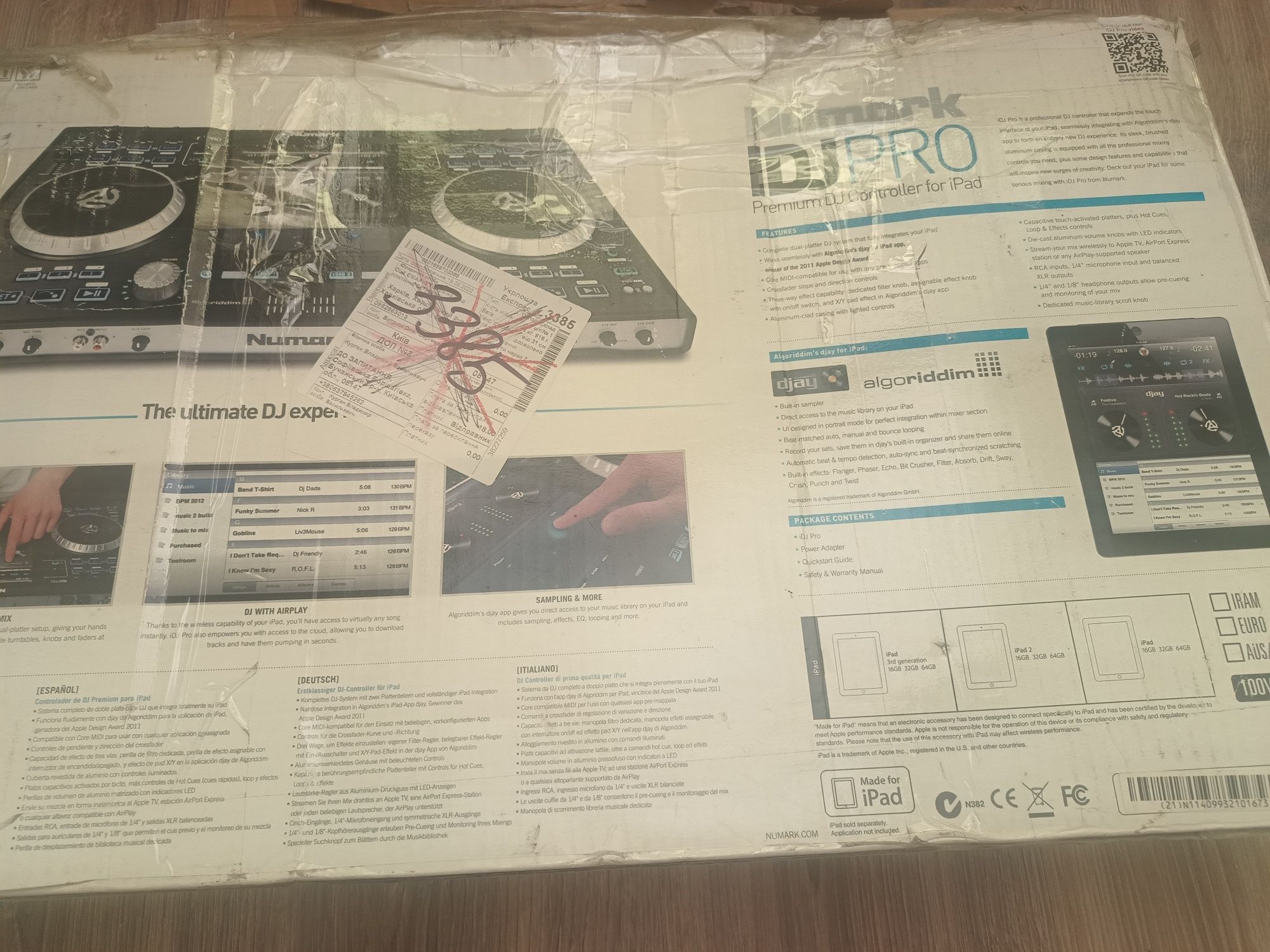Dj мікшер Numark IDJ PRO як новий під iPad