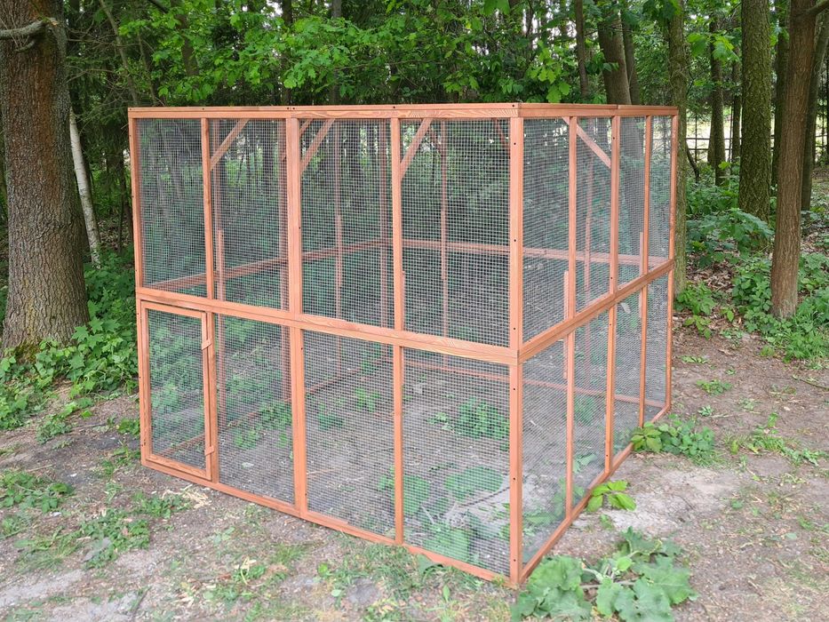 Wybieg dla kota kojec klatka woliera papug kur kaczek ptaków