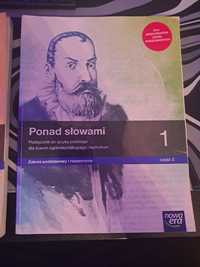 Podręcznik "Ponad slowami" 1 cz.2 do języka polskiego