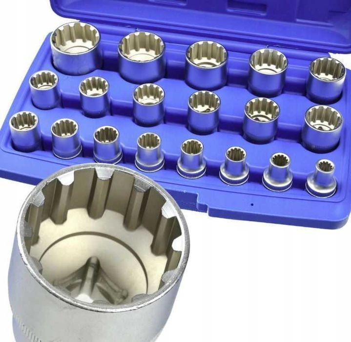 Набір спеціальних 12-гранних головок Gear Lock 8-32 мм Geko G13546