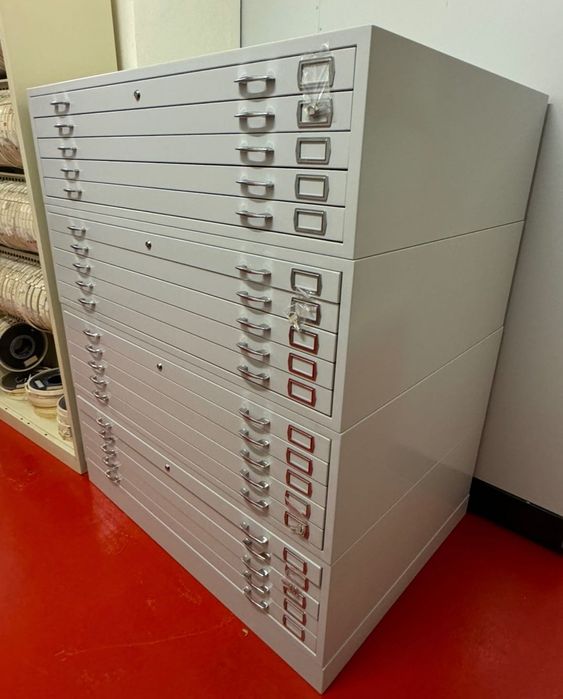 Arquivo de 5 Gavetas Metalico Desenho A0 Resistente Pin Cinza ou Preto