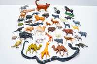 Duży zestaw zwierzątek - 42 sztuki różne skale - lata 90