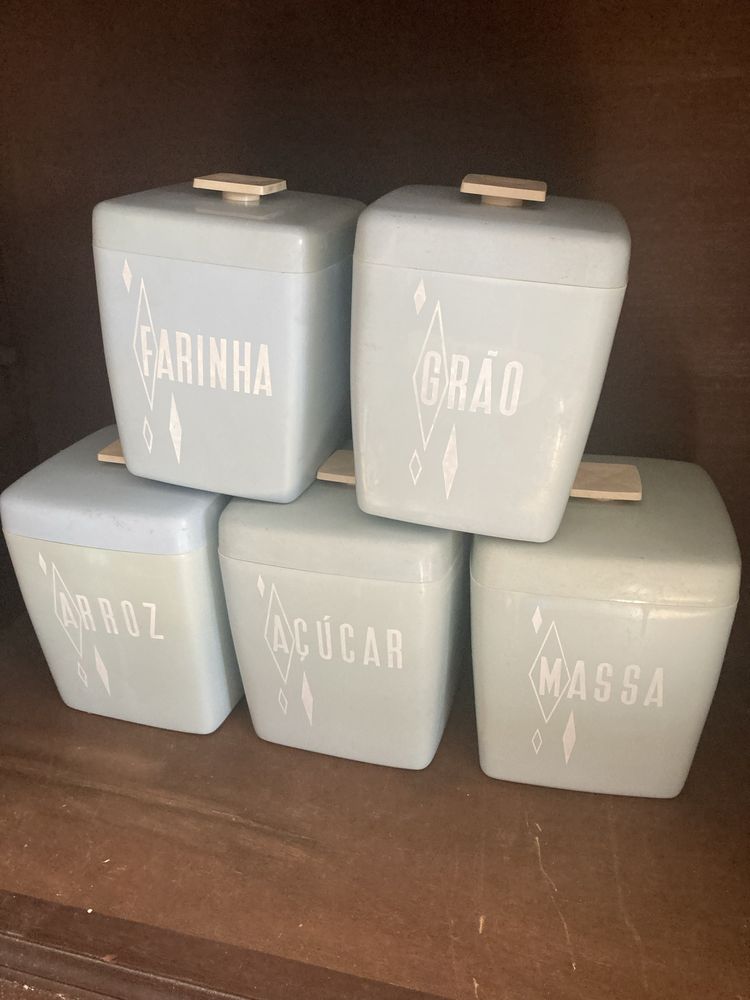 5 Caixas de Cozinha Mercearia Edmar, Vintage