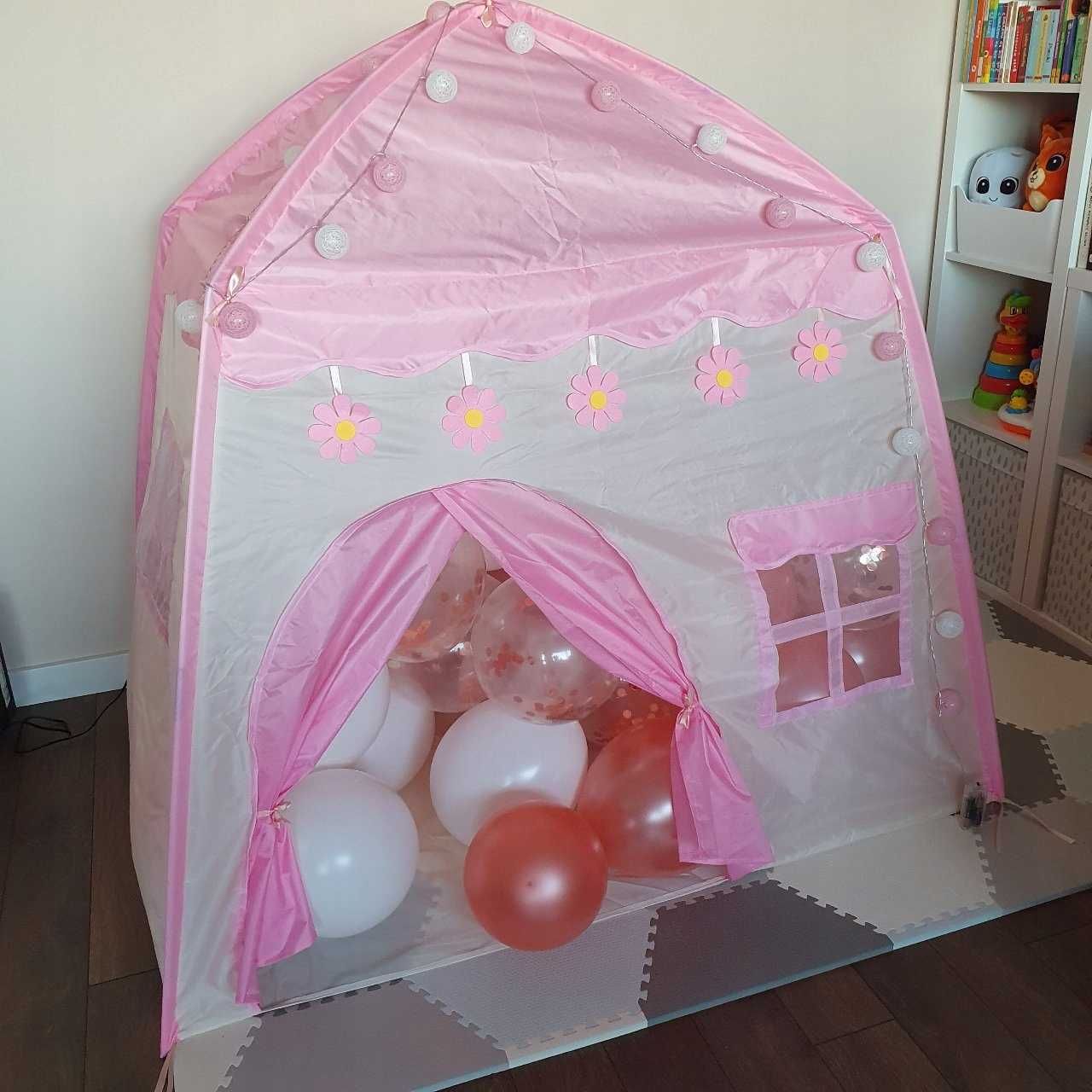 Namiot dla dzieci domek różowy