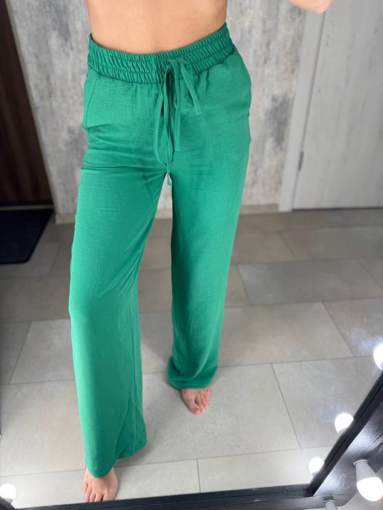 Женские летние штаны,брюки 42-52 Жіночі брюки беж,чорний,білий,зелений