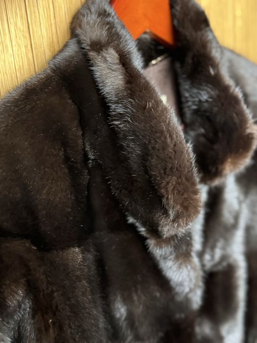 Шуба норка блек лама blackglama