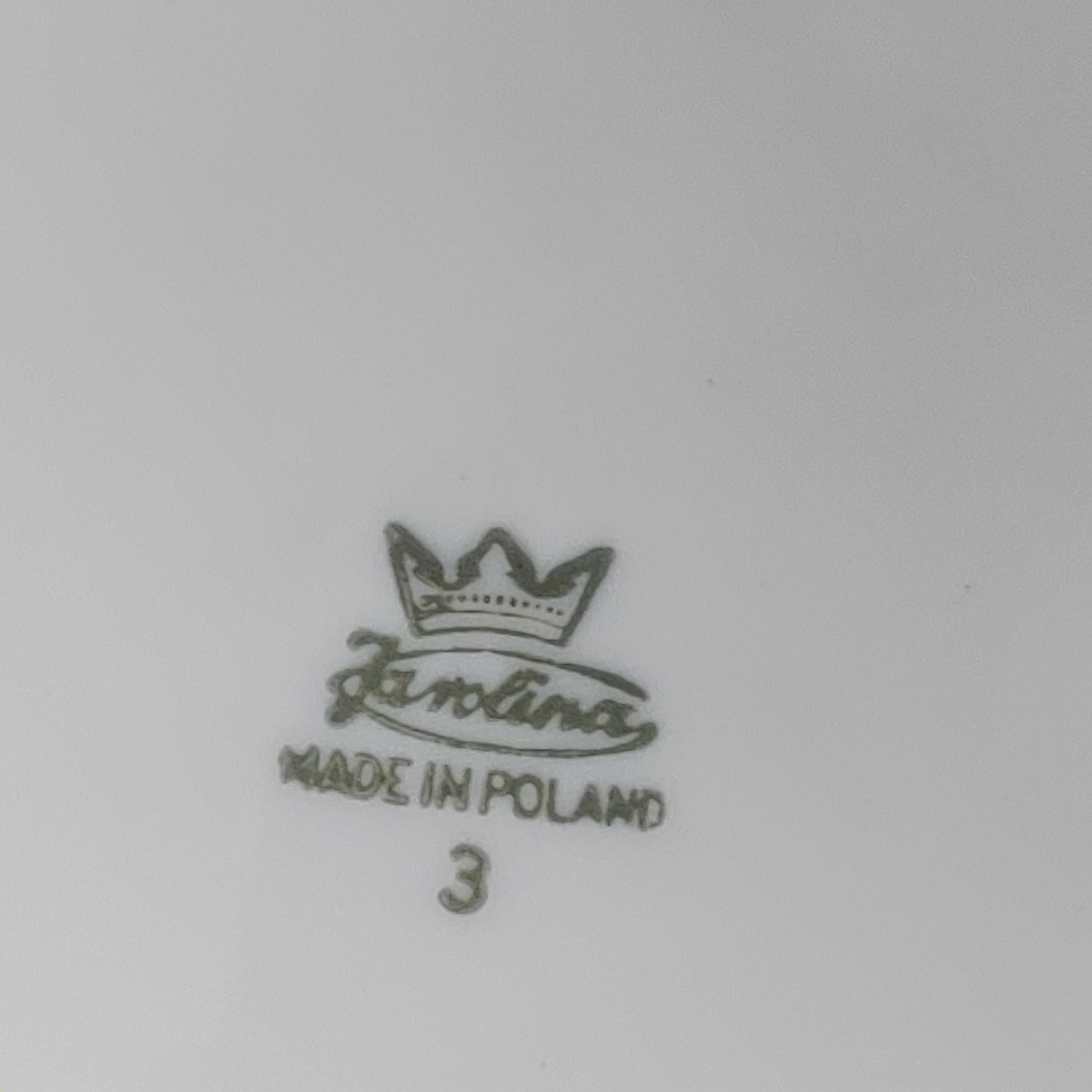 Talerze obiadowe fabryki porcelany Karolina