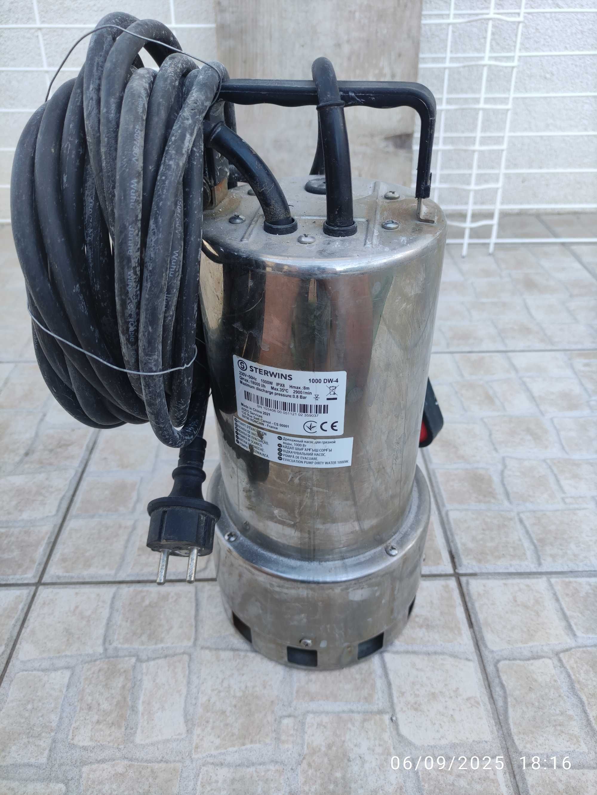 Bomba de agua poço