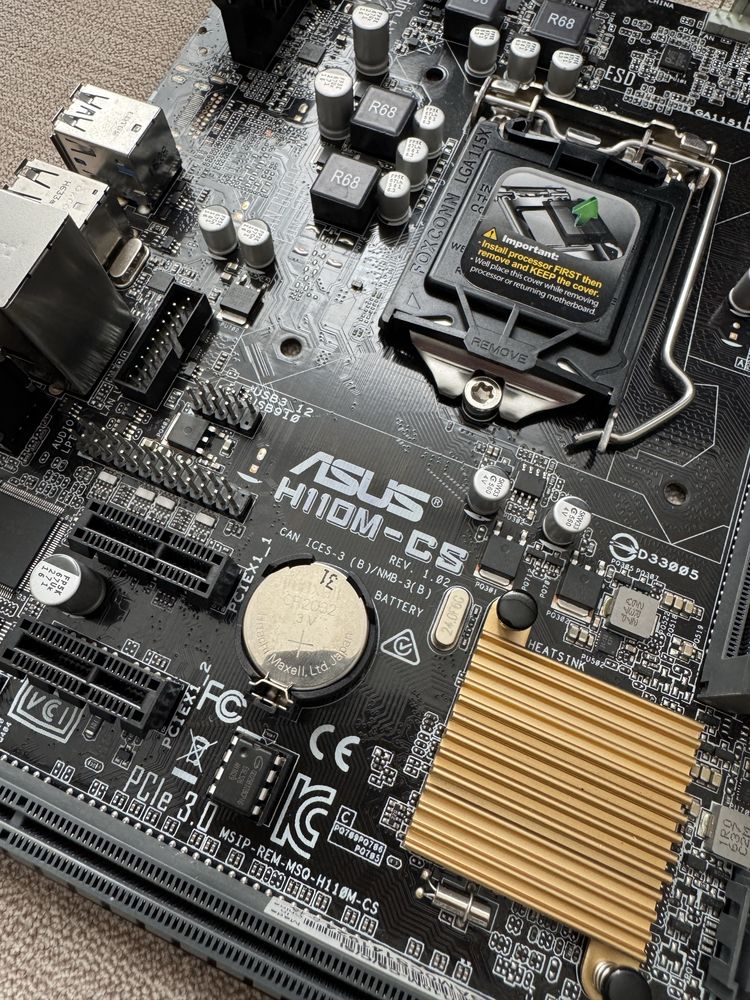 Материнська плата Asus H110M-CS (s1151 DDR 4)