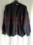 Męski rozpinany sweter/kardigan, guziki z wełną, Ron Harper r. XL/3XL